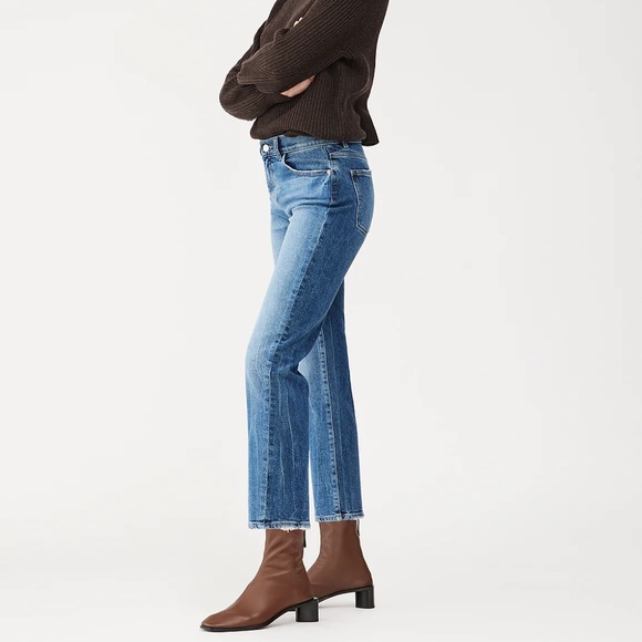 DL1961 Patti Straight High Rise Vintage Ankle Jeans Size 28 - Picture 2 of 11